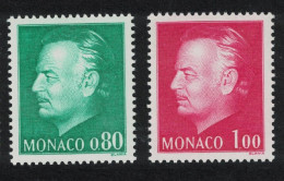 Monaco Prince Rainier III Definitives 2v 1977 SG#1147+1149 MI#1251-52 - Neufs