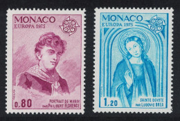 Monaco Paintings Europa CEPT 2v 1975 MNH SG#1186-1187 - Unused Stamps