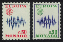 Monaco Stars Europa CEPT 2v 1972 MNH SG#1039-1040 - Unused Stamps