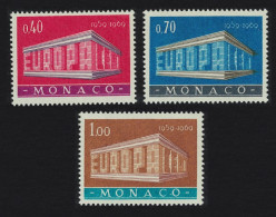 Monaco Colonnade Europa CEPT 3v 1969 MNH SG#946-948 - Unused Stamps