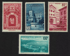 Monaco Aerial View Palace Gateway Place St Nicholas 4v KEY VALUES 1959 MNH SG#393-407 MI#618-621 - Unused Stamps