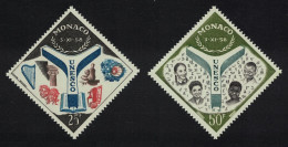 Monaco Inauguration Of UNESCO Headquarters 2v 1959 MNH SG#612-613 - Unused Stamps