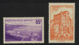 Monaco Place St Nicholas The Cathedral 2v 1957 MNH SG#403-404 MI#585-586 - Nuovi