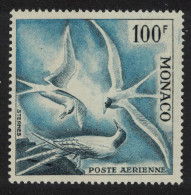 Monaco Roseate Tern Birds 100f Perf 13 1957 MNH SG#508a MI#502B Sc#C41a - Unused Stamps