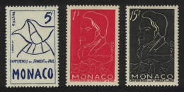 Monaco St Vincent De Paul Conferences 3v 1954 MNH SG#478-480 - Ongebruikt