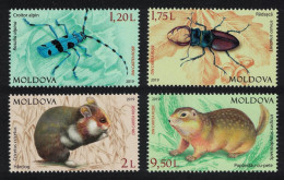 Moldova Beetles Rodents Endangered Animals Fauna 4v 2019 MNH SG#1072-1075 - Moldova