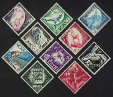 Monaco Football Cycling Sailing Olympic Games Helsinki 10v 1953 MNH SG#463-472 - Unused Stamps
