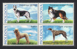 Moldova Dogs 4v Block Of 4 2006 MNH SG#557-560 - Moldavie