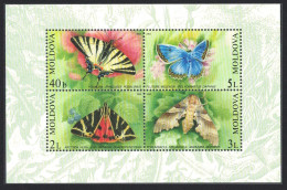 Moldova Butterflies And Moths MS 2003 MNH SG#MS459 Sc#443a - Moldavie