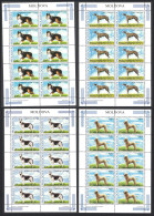 Moldova Dogs 4v Full Sheets 10 Sets 2006 MNH SG#557-560 - Moldova