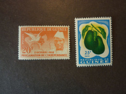 GUINEE, Année 1959, YT N° 5 Et 18 Neufs MH* - Guinea (1958-...)