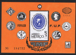 Mexico 'Efimex 68' National Stamp Exhibition MS 1968 MNH SG#MS1184 Sc#C345 - Messico