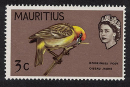 Mauritius Rodrigues Fody Bird 2c 1967 MNH SG#318 - Mauritius (...-1967)