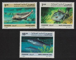 Mauritania Fish 3v 1988 MNH SG#896-898 MI#920-922 Sc#631-633 - Mauritania (1960-...)