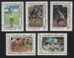 Mauritania Summer Olympic Games Los Angeles 5v 1984 MNH SG#796-800 MI#821-825 - Mauritania (1960-...)
