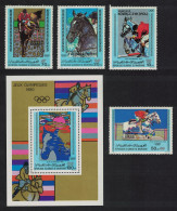 Mauritania Horses Olympic Medal Winners Moscow 4v+MS 1980 MNH SG#674-MS678 MI#699-702+Block 30 - Mauritanie (1960-...)