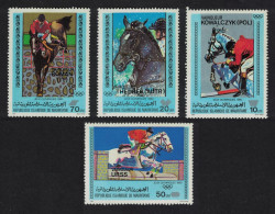 Mauritania Horses Olympic Medal Winners Moscow 4v 1980 MNH SG#674-677 - Mauritania (1960-...)
