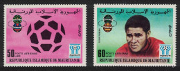 Mauritania Football Eusebio 2v 1977 MNH SG#565-566 MI#587-588 - Mauritanie (1960-...)