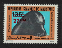Mauritania Mediterranean Monk Seal Air Overprint 1974 MNH SG#444 MI#466 - Mauretanien (1960-...)