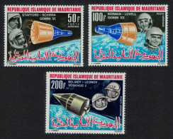 Mauritania Space Flights 3v 1966 MNH SG#231-233 MI#270-272 Sc#C48-C50 - Mauretanien (1960-...)
