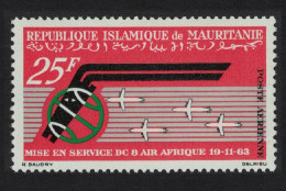 Mauritania DC-8 Airplane Service Inauguration 1963 MNH SG#182 MI#220 Sc#C26 - Mauritania (1960-...)