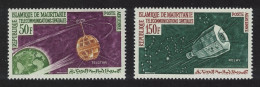 Mauritania Space Telecommunications 2v 1963 MNH SG#178+180 MI#217-218 Sc#C23-C24 - Mauritanie (1960-...)