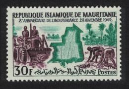 Mauritania Tractor Second Anniversary Of Independence 1963 MNH SG#159 - Mauritania (1960-...)