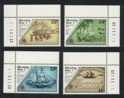 Marshall Is. Missionary Ship 'Morning Star' Christmas 4v Corners 1985 MNH SG#58-61 Sc#82-85 - Marshall Islands