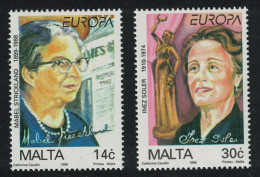Malta Europa Famous Women 2v 1996 MNH SG#1016-1017 - Malte