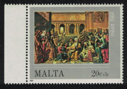 Malta 'Jesus Among The Doctors' Painting By Rafel Caruana KEY VALUE 1984 MNH SG#747 Sc#B53 - Malta