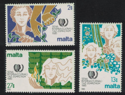 Malta International Youth Year 3v 1985 MNH SG#756-758 - Malta