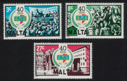 Malta 40th Anniversary Of General Workers' Union 3v 1983 MNH SG#722-724 - Malta
