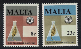 Malta World Food Day 2v 1981 MNH SG#665-666 - Malta