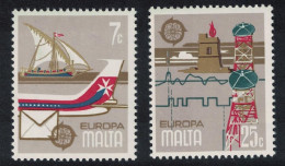 Malta Ship Aircraft Europa Communications 2v 1979 MNH SG#625-626 - Malte