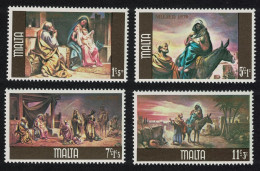 Malta Christmas Paintings By Giuseppe Cali 4v 1979 MNH SG#634-637 - Malta