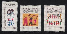 Malta International Year Of The Child 3v 1979 MNH SG#627-629 - Malte