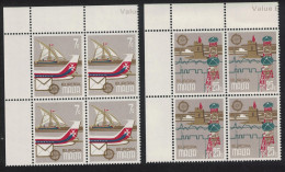 Malta Ship Aircraft Europa Communications 2v Corner Blocks 1979 MNH SG#625-626 - Malta