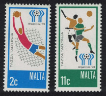 Malta World Cup Football Championship Argentina 2v 1978 MNH SG#601-602 - Malta