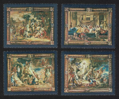 Malta Flemish Tapestries Paintings By Rubens 4v 1978 MNH SG#592-595 - Malte