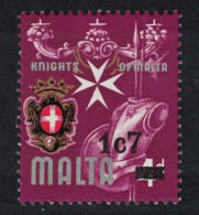 Malta Armour Arms No 336 Surch '1c7' 1977 MNH SG#575 - Malte