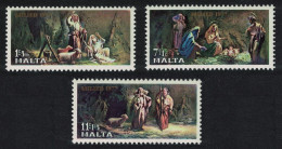 Malta Paintings Christmas 3v 1977 MNH SG#589-591 - Malta