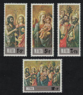 Malta Paintings Christmas 4v 1976 MNH SG#568-571 Sc#B23-B26 - Malta