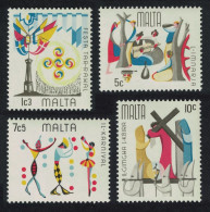 Malta Dance Music Maltese Folklore 4v 1976 MNH SG#555-558 - Malte