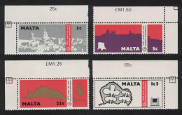 Malta European Architectural Heritage Year 4v Corners 1975 MNH SG#545-548 - Malte