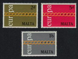 Malta Chain Of Os Europa 3v 1971 MNH SG#449-451 Sc#425-427 - Malta