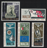 Malta Birds Independence 5v 1969 MNH SG#422-426 MI#393-397 - Malta