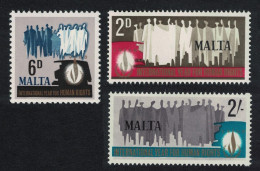 Malta Human Rights Year 3v 1968 MNH SG#399-401 Sc#381-383 - Malta