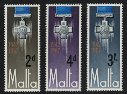 Malta George Cross Award To Malta 3v 1967 MNH SG#379-381 - Malta