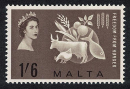 Malta Cattle Agriculture Freedom From Hunger 1963 MNH SG#311 - Malte (...-1964)