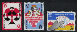 Neth. Antilles Bridge Championships Card Games 3v 1977 MNH SG#634-636 - Curaçao, Antille Olandesi, Aruba